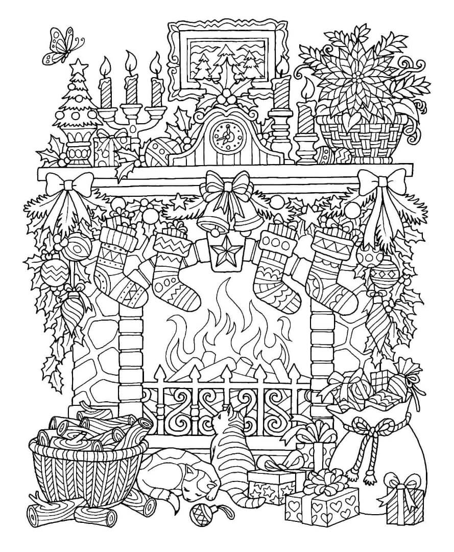 Christmas Coloring Pages For Adults Printable Coloring Pages FREE