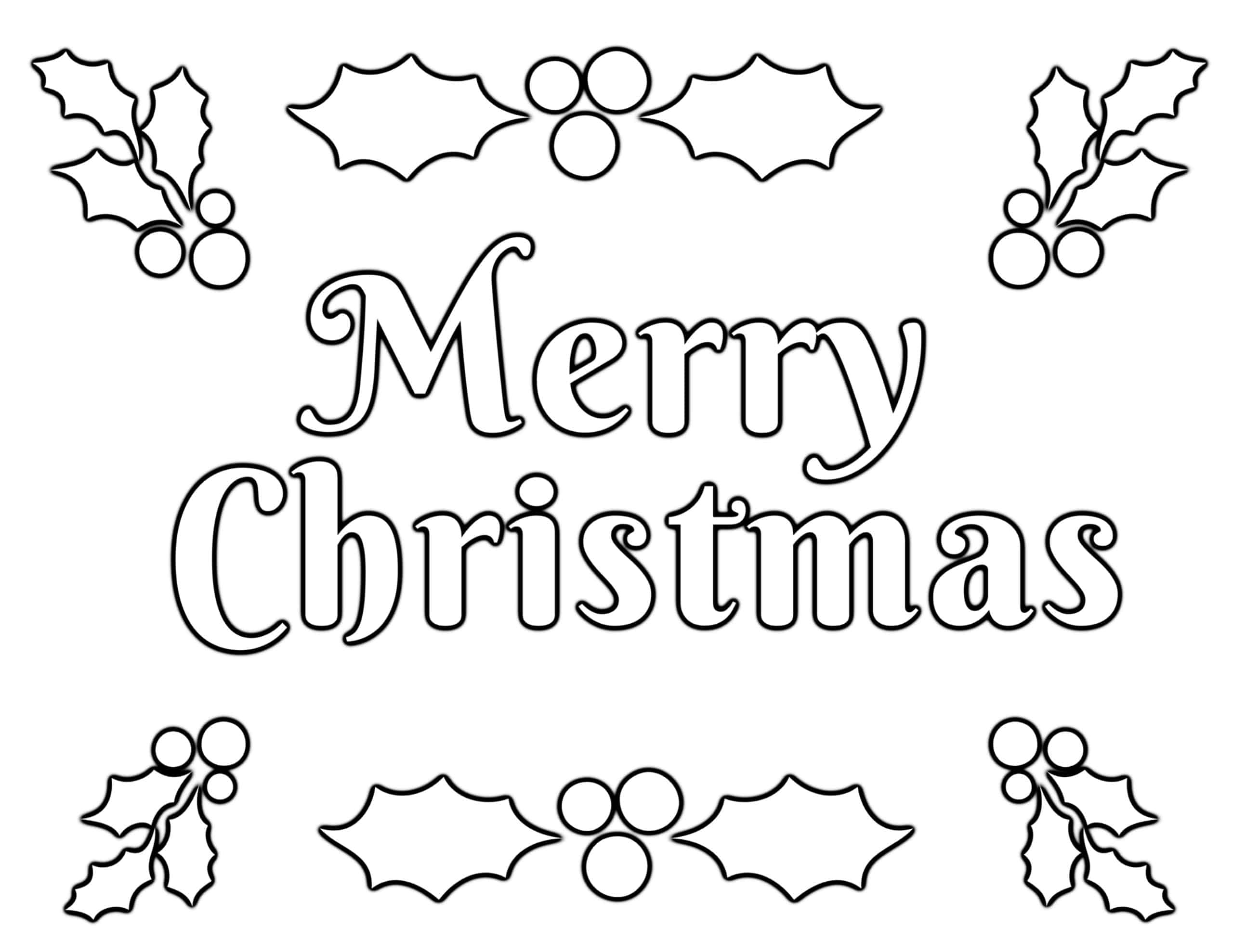 Christmas Coloring In Pages Printable