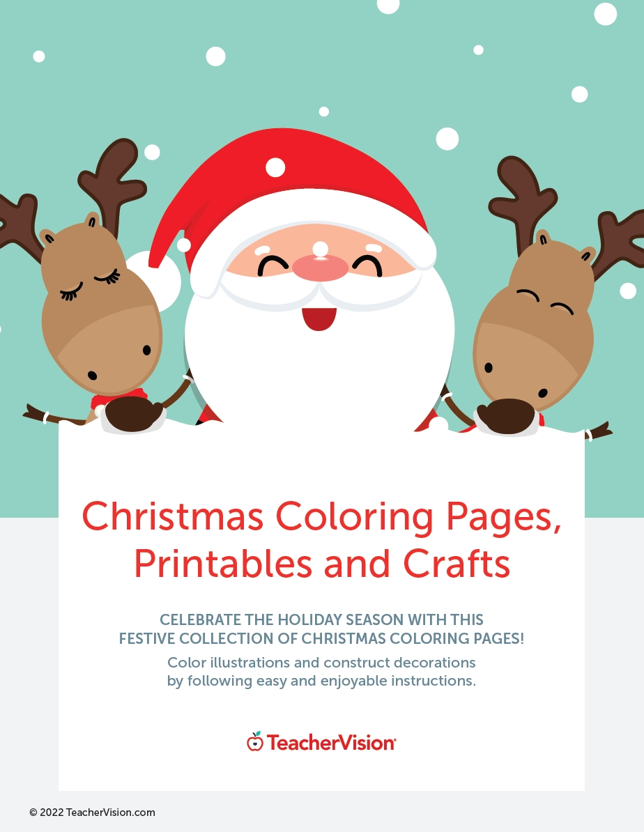 Christmas Coloring Pages Printable Crafts TeacherVision