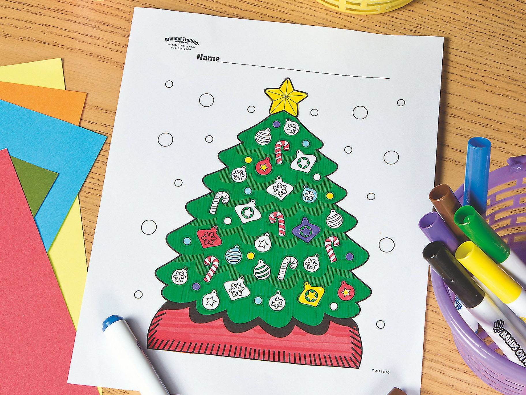 Christmas Tree Free Coloring Pages