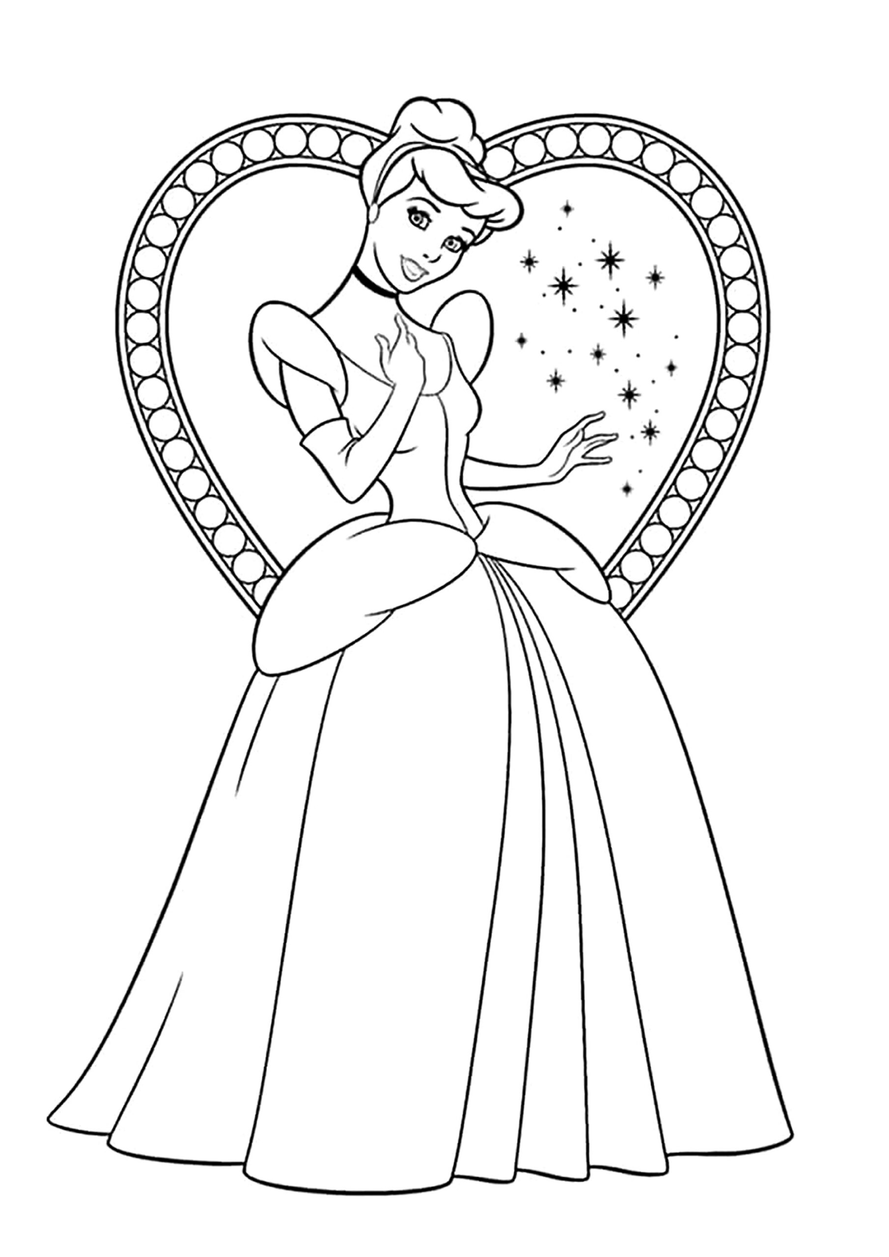Cinderella Coloring Pages Printable