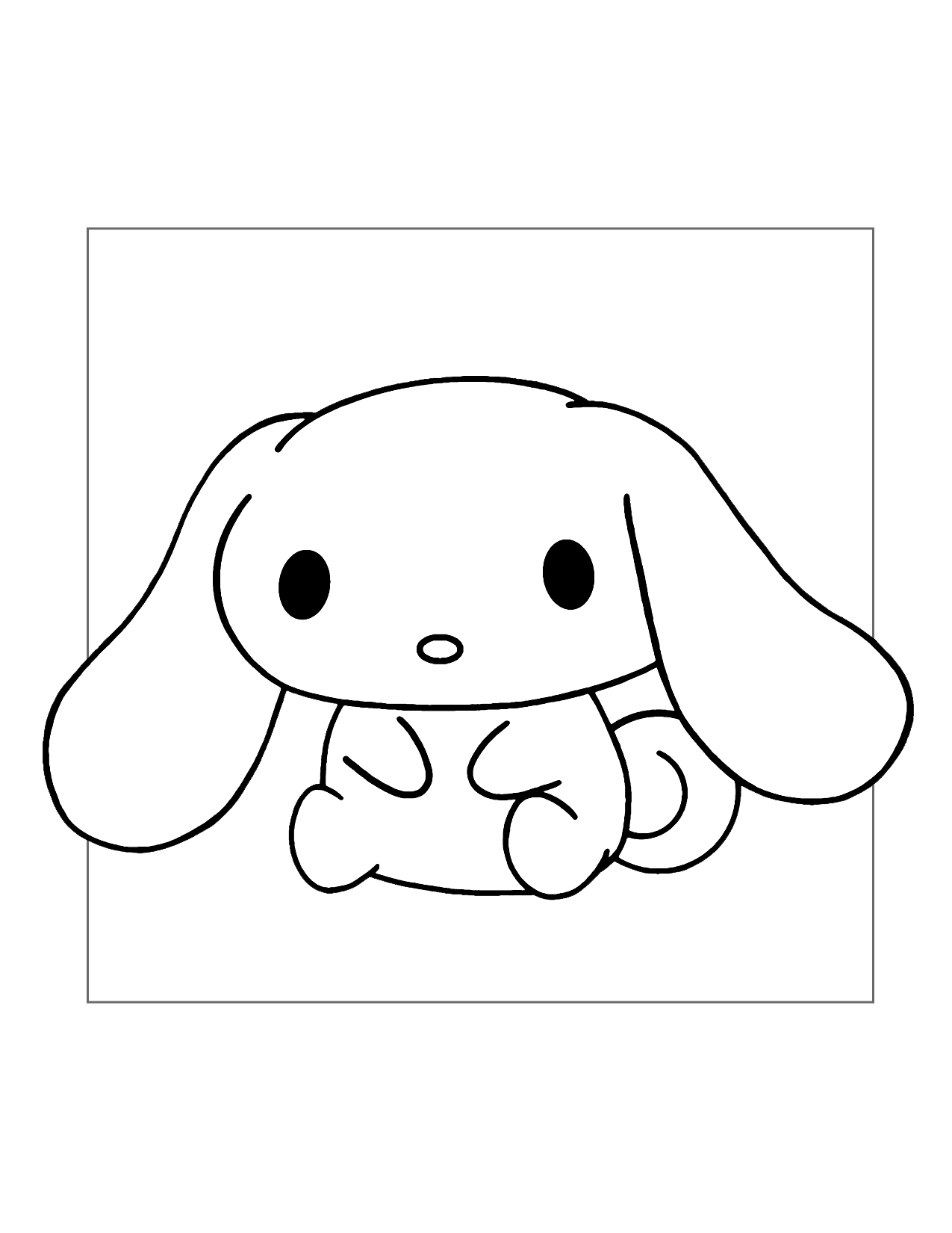 Sanrio Printable Cinnamoroll Coloring Pages