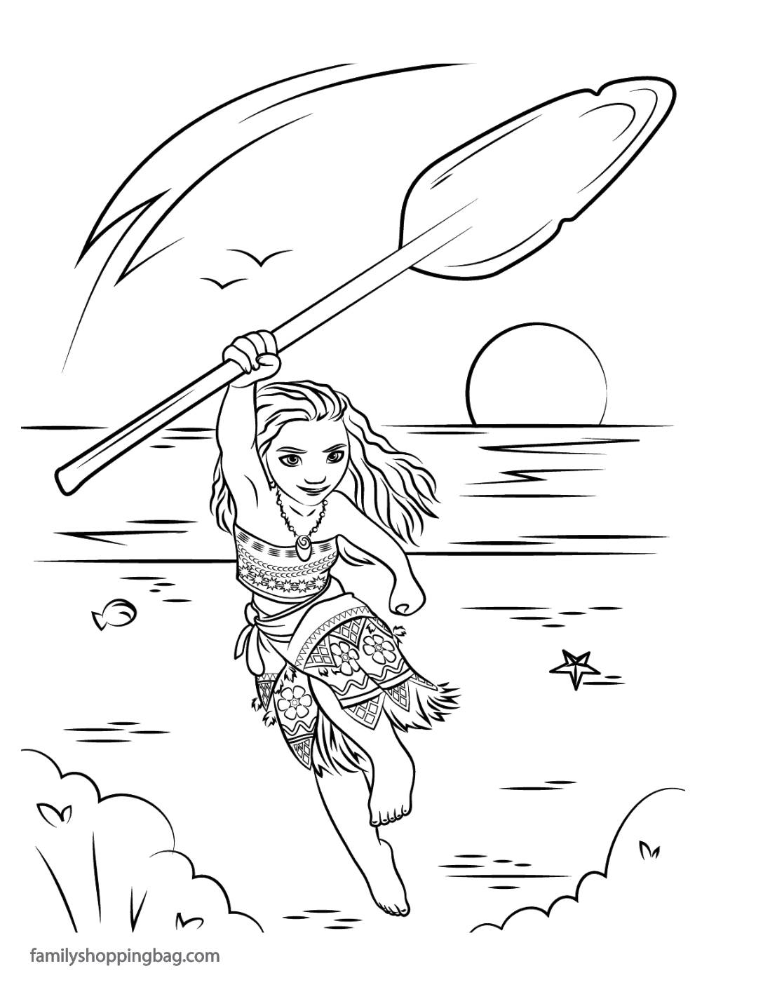 Coloring Page 2 Moana