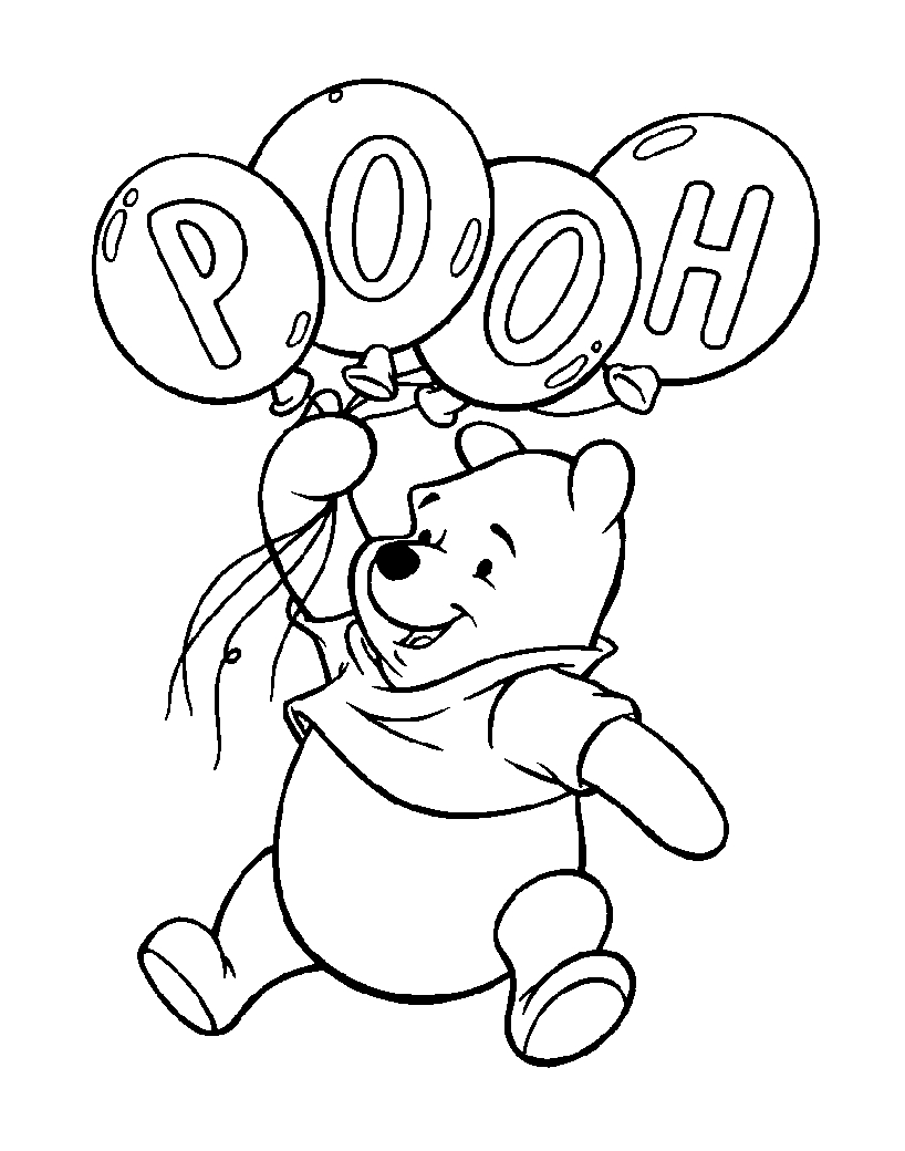 Winnie The Pooh Coloring Pages Free