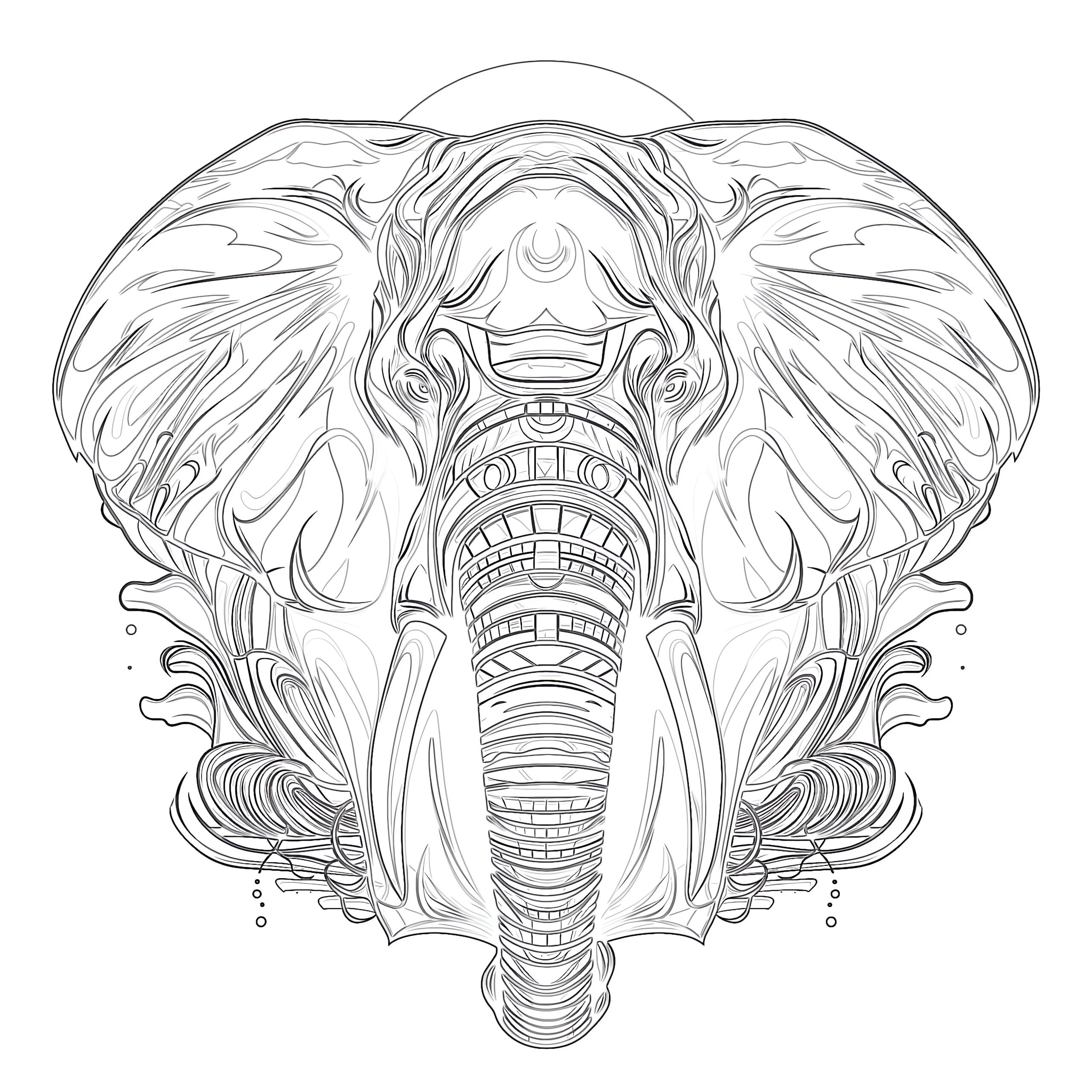 Coloring Pages Elephant Printable Coloring Pages Mimi Panda