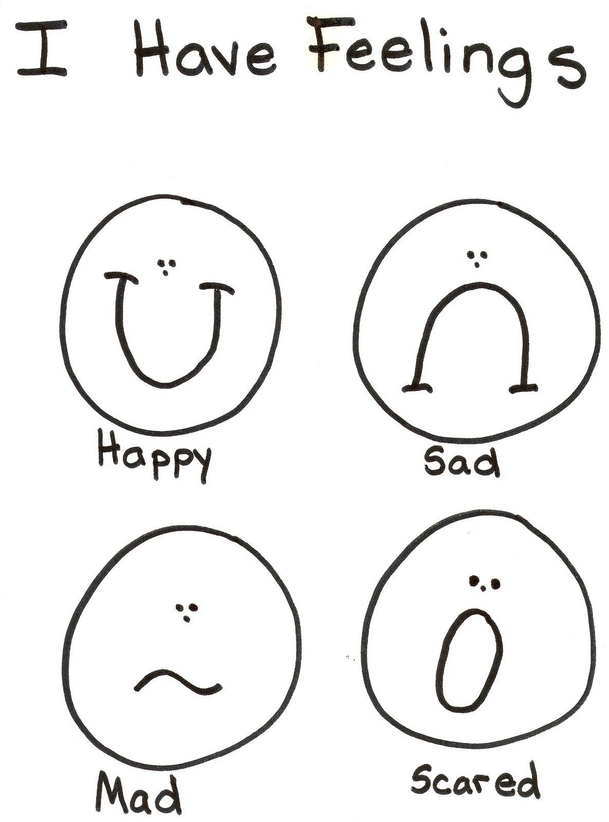 Coloring Pages Emotions Coloring Pages For Preschoolers