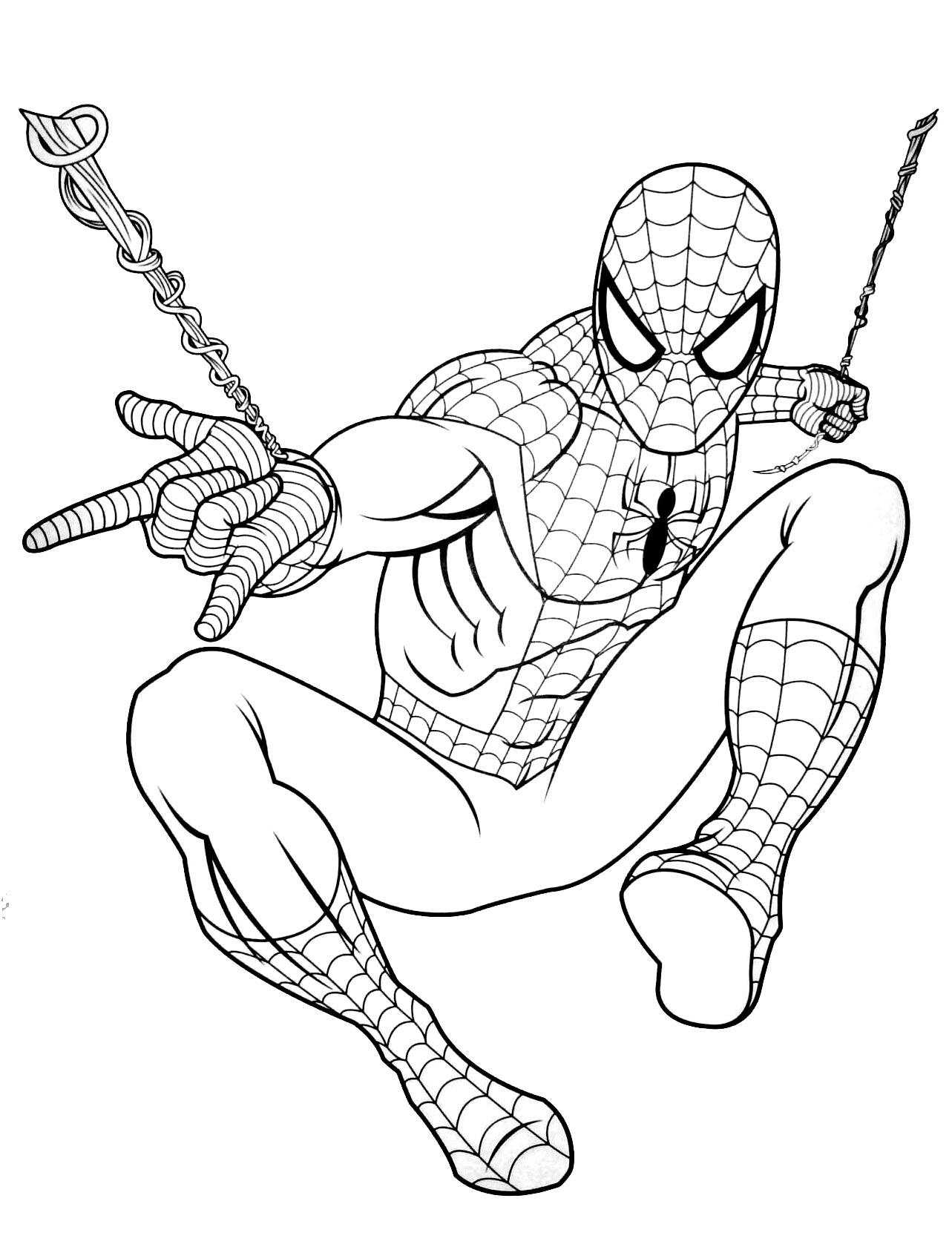 Coloring Pages Free Coloring For Kids Spiderman