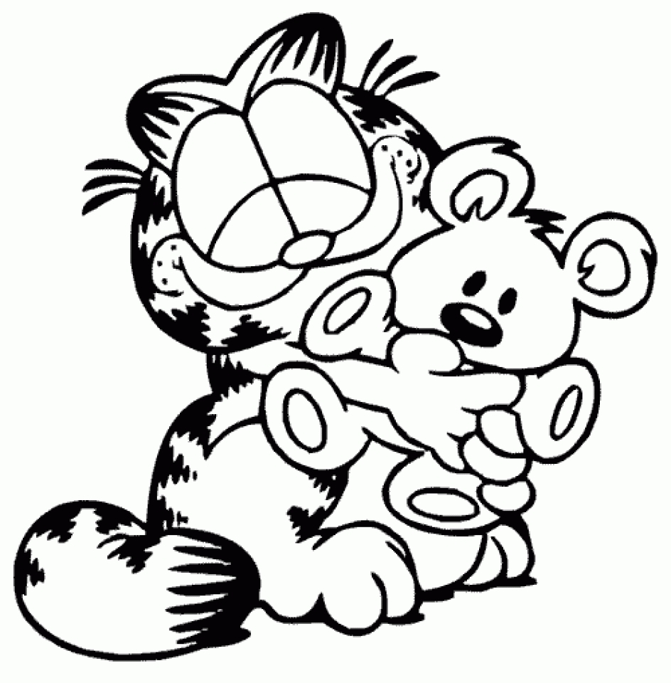 Coloring Pages Free Garfield Coloring Pages Printable For Kids