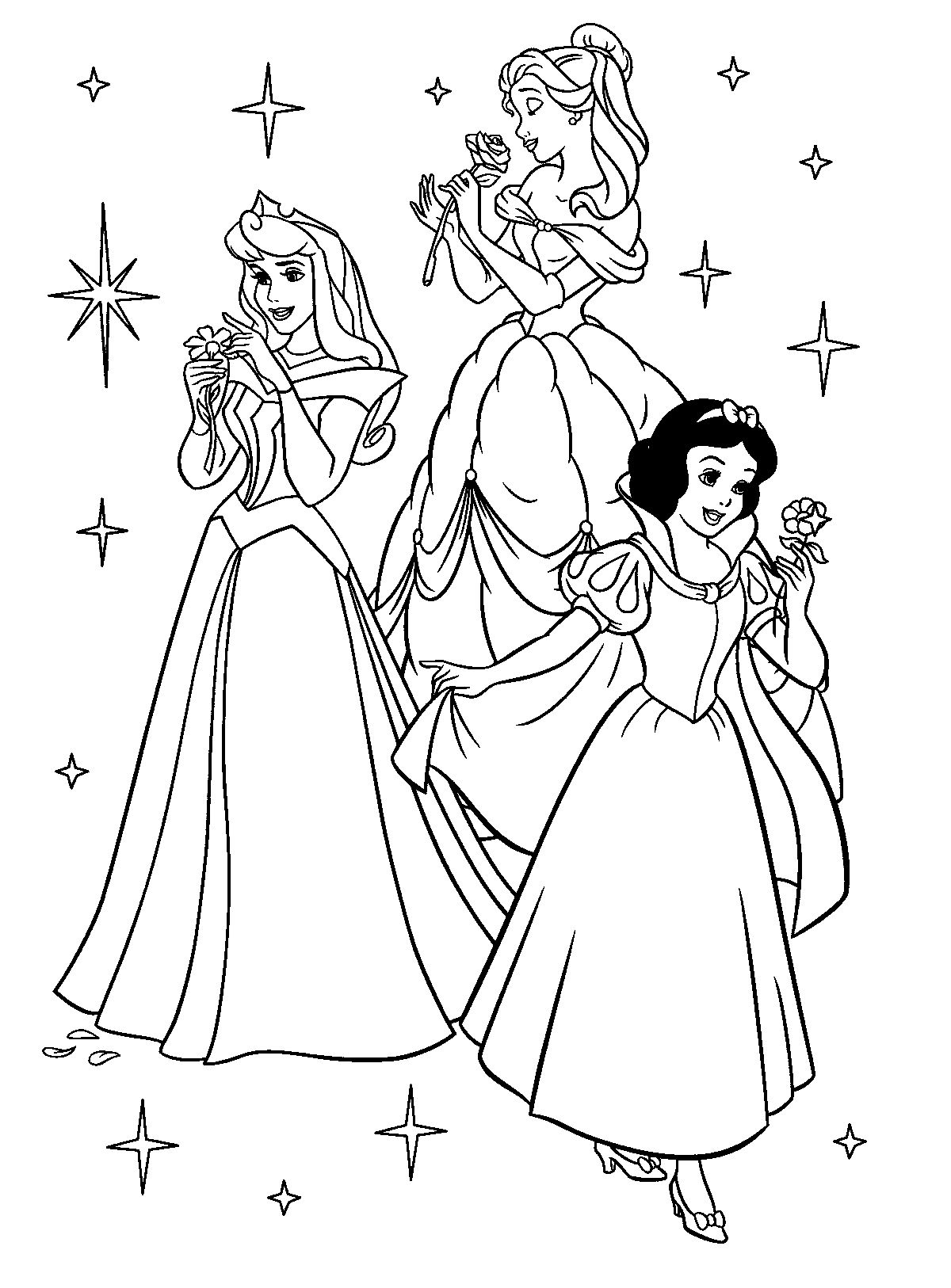 Princess Coloring Pages Printable Free
