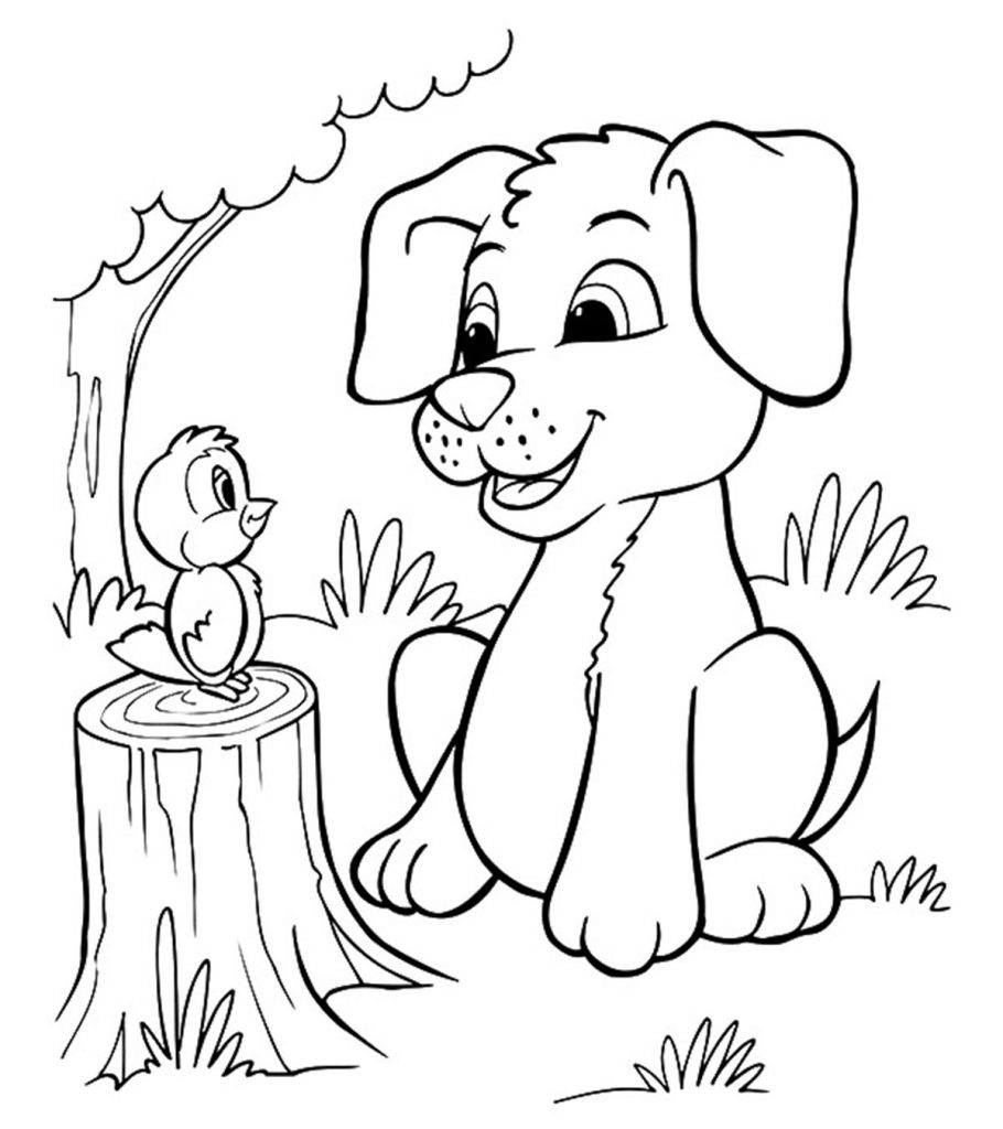 Puppy Coloring Pages Free