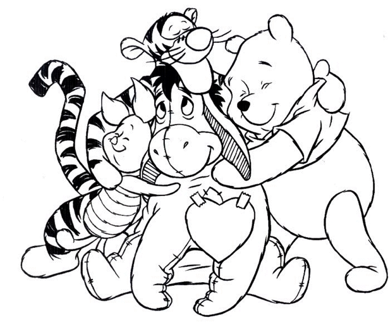 Coloring Pages Free Printable Winnie The Pooh Coloring Pages Image Ideas