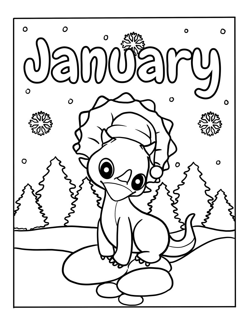 Free January Coloring Pages