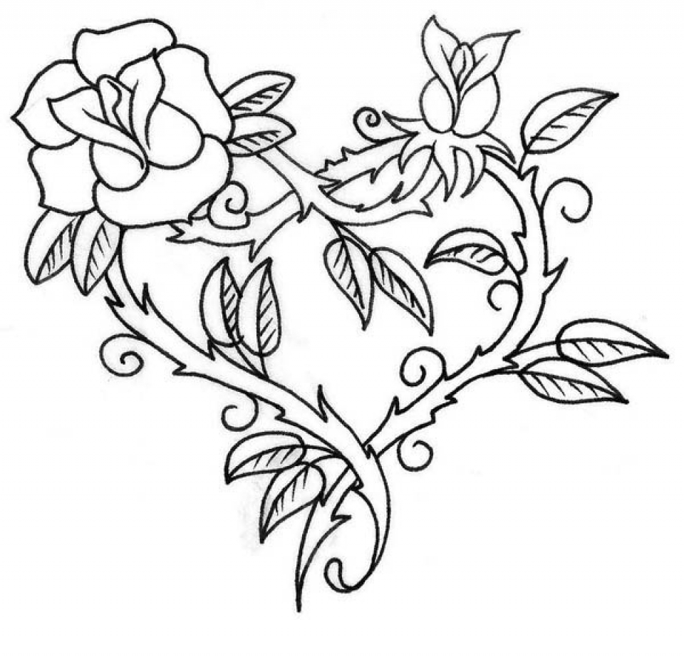 Free Printable Coloring Pages Roses