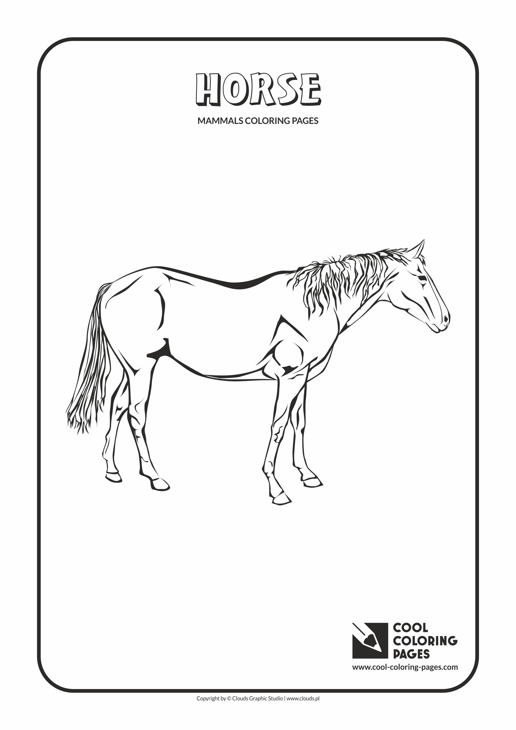 Free Printable Horse Coloring Pages