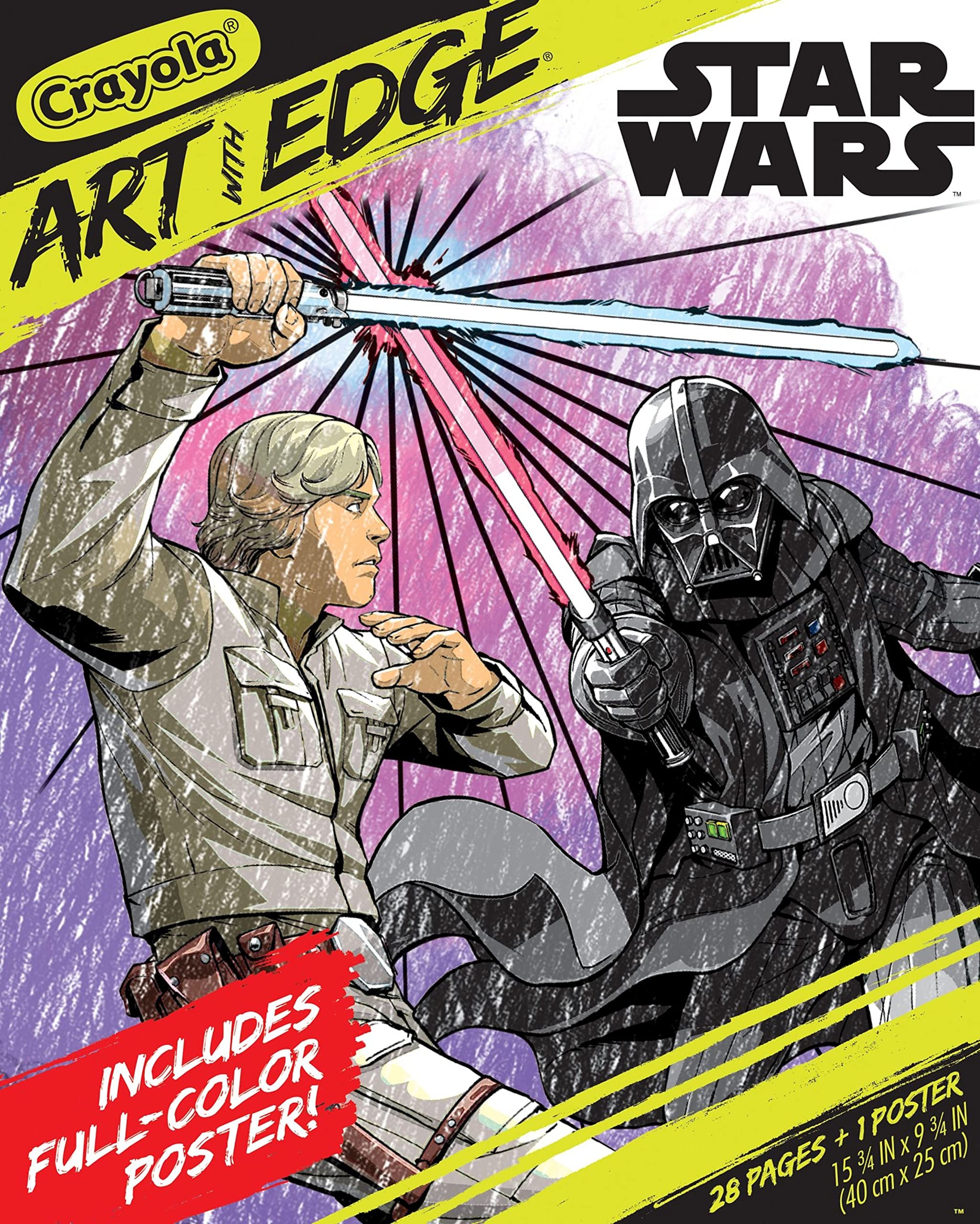 Crayola Art With Edge Star Wars Coloring Pages 28pgs Includes Star Wars Poster Adult Coloring Gift For Teens U0026 Adults