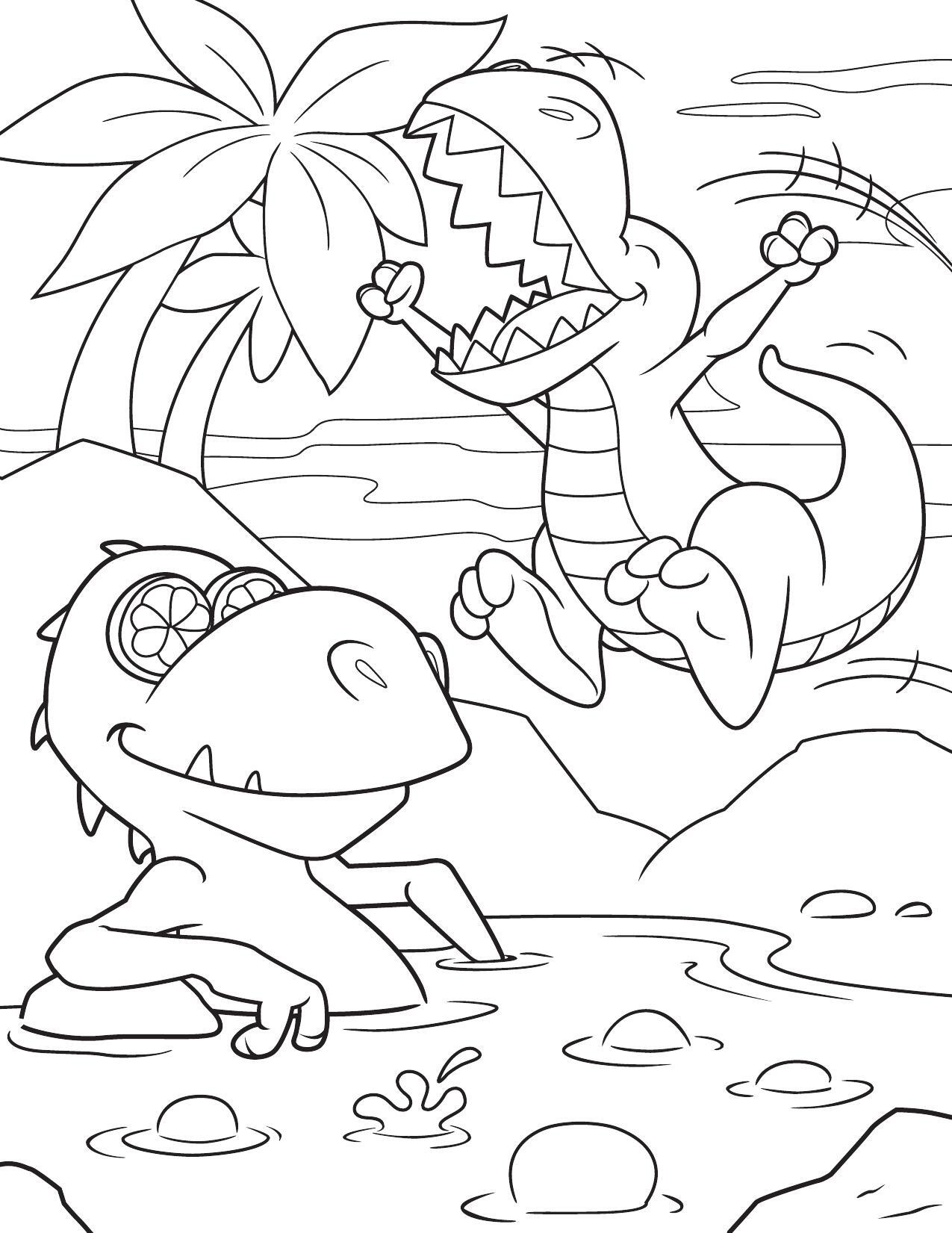 Free Printable Dinosaurs Coloring Pages