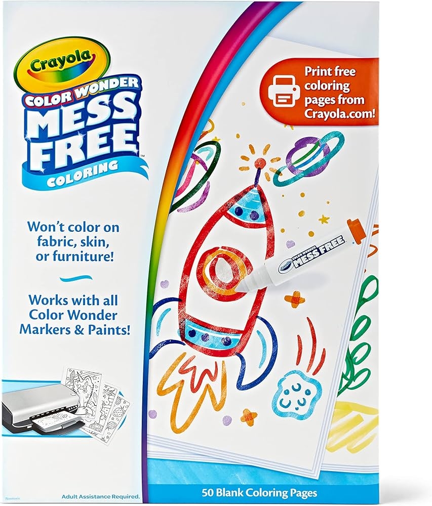 Mess Free Coloring Pages
