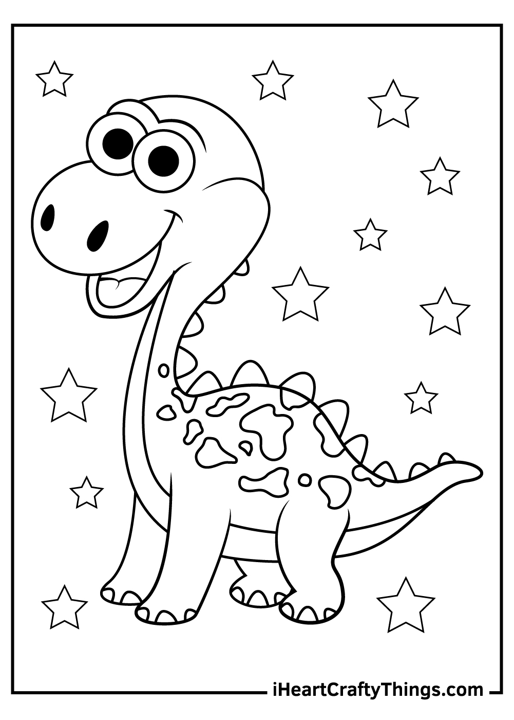 Cute Dinosaurs Coloring Pages 100 Free Printables Worksheets Library