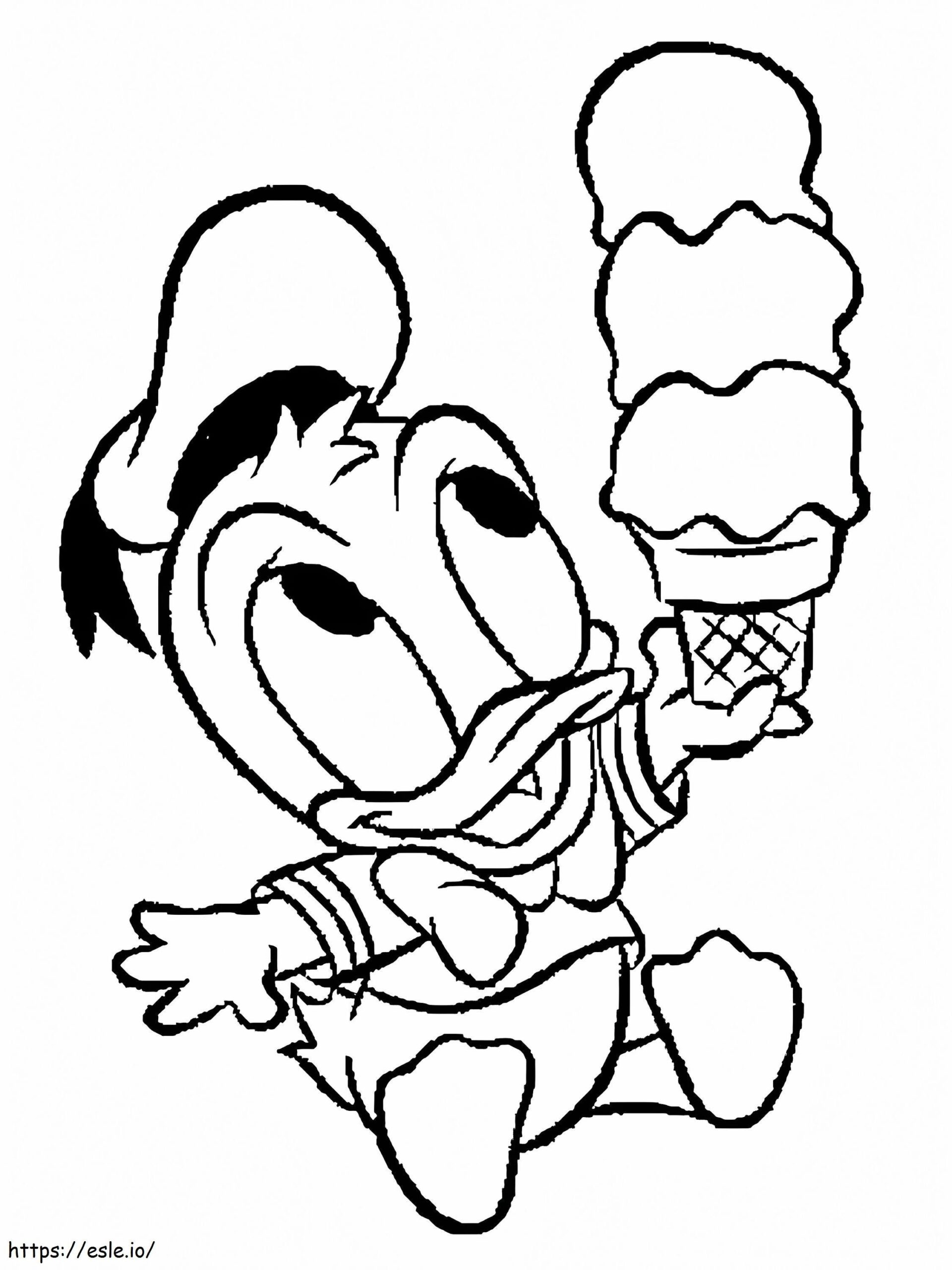 Cute Disney Baby Donald Coloring Page