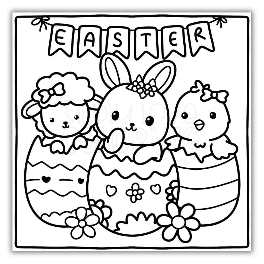Cute Easter Coloring Pages For Adults Free PDF Printables Simply Love Coloring