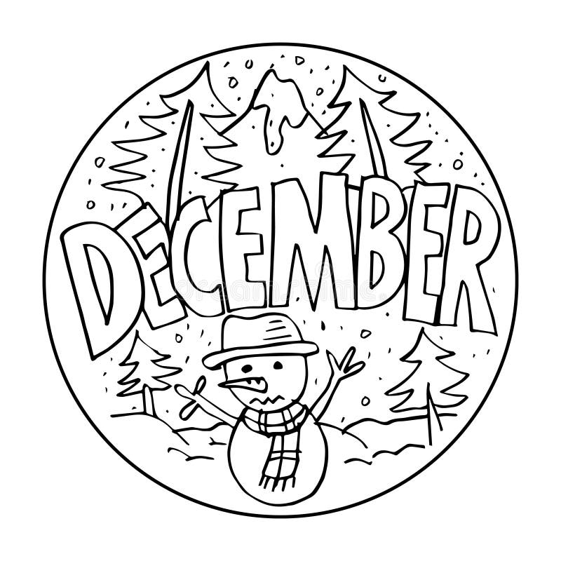 December Coloring Stock Illustrations 11 188 December Coloring 