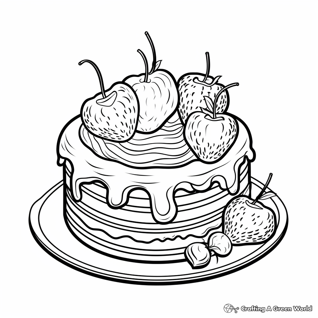 Dessert Coloring Pages Free U0026 Printable 