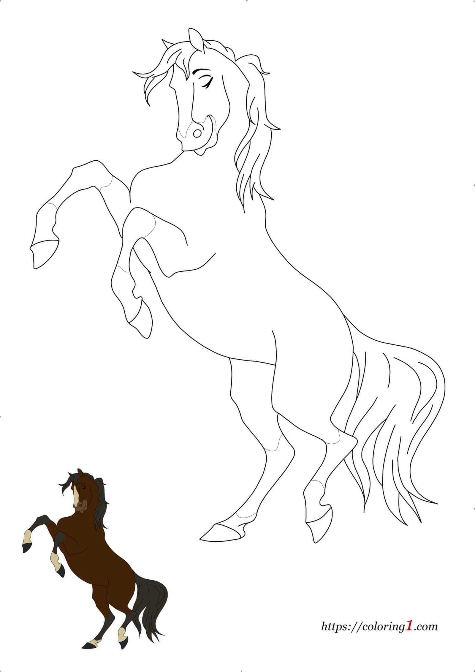 Free Coloring Pages Horse