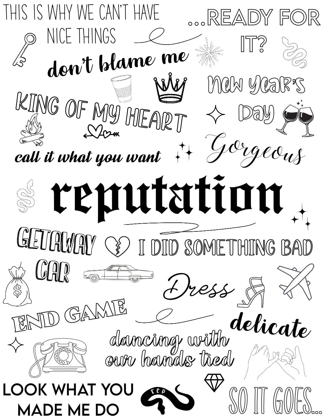 DIGITAL Taylor Swift Colouring Book Etsy