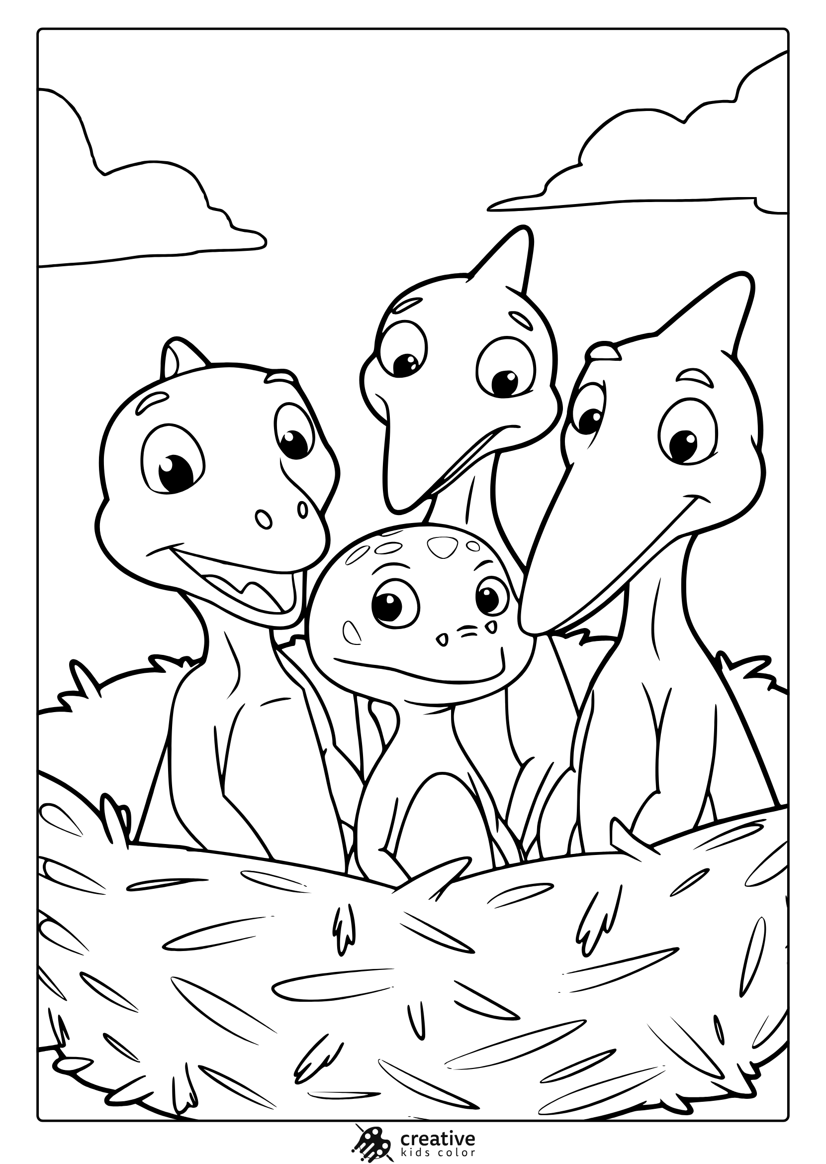 Dinosaur Printable Coloring Pages