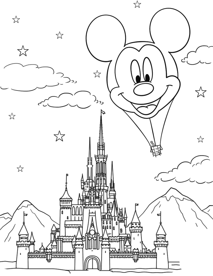 Disney Coloring Pages Free Printable Fun For All Ages