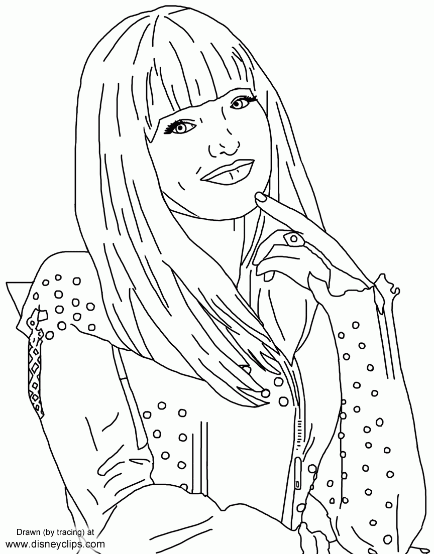 Descendants Printable Coloring Pages