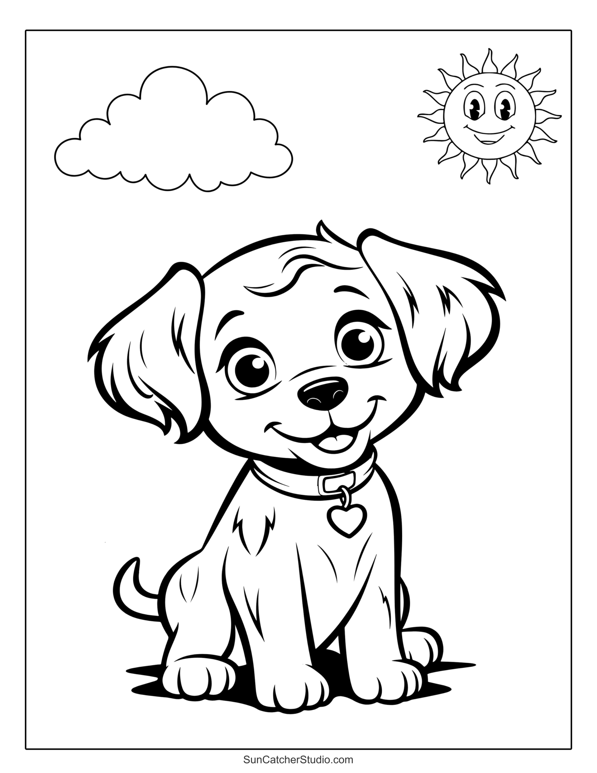 Dog And Puppy Coloring Pages And Coloring Sheets Free Printables Monograms Design Tools Patterns U0026 DIY Projects