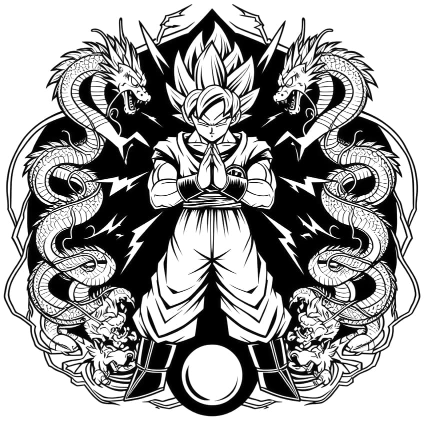 Dragon Ball Z Coloring Pages 45 Coloring Sheets For Enthusiasts