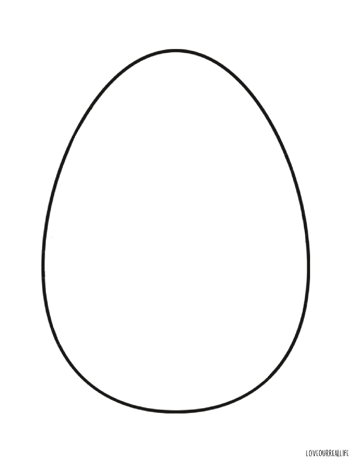 Printable Easter Egg Coloring Pages