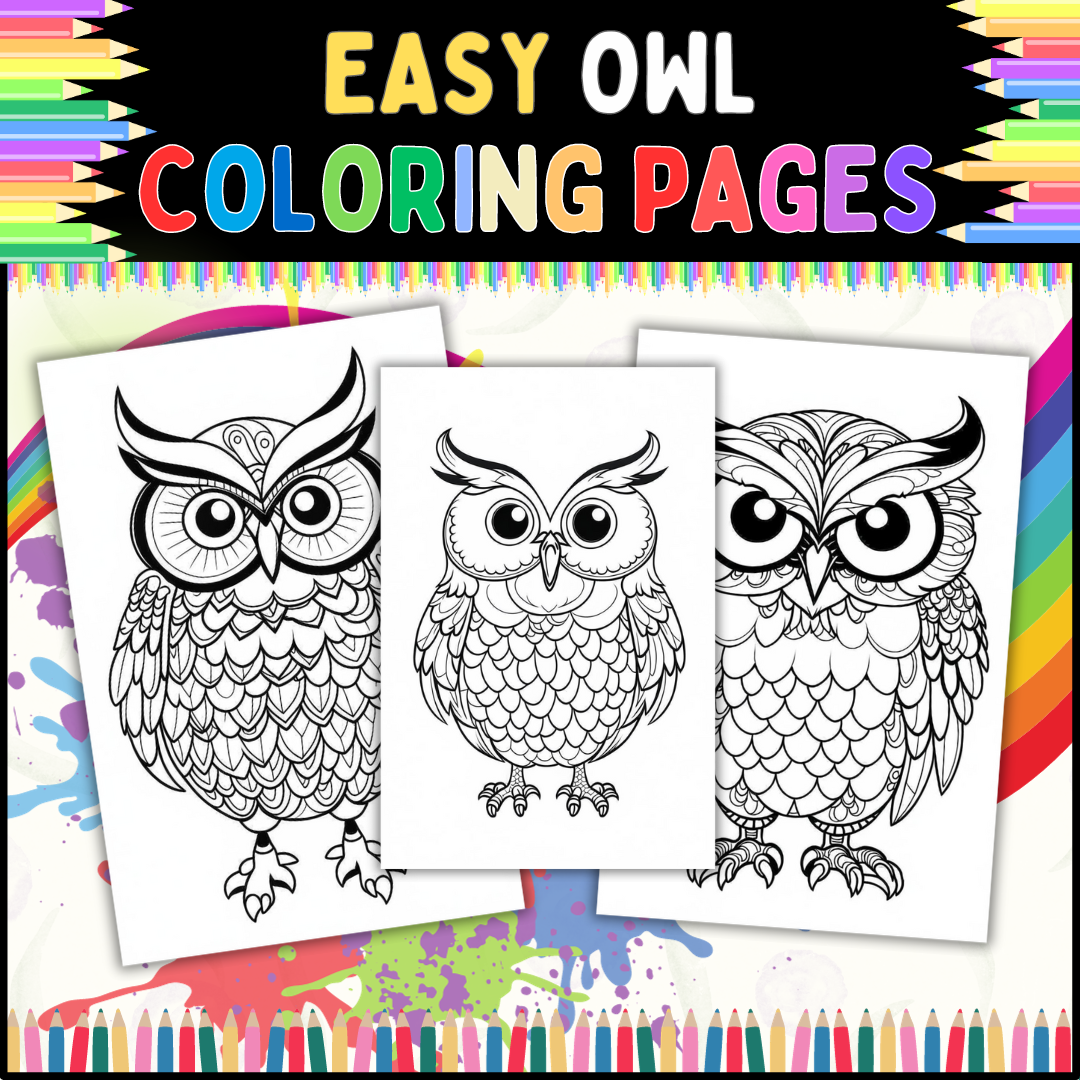 Owl Printable Coloring Pages