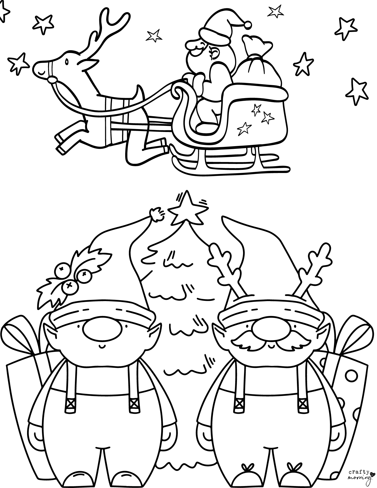 Elf Coloring Pages Printable