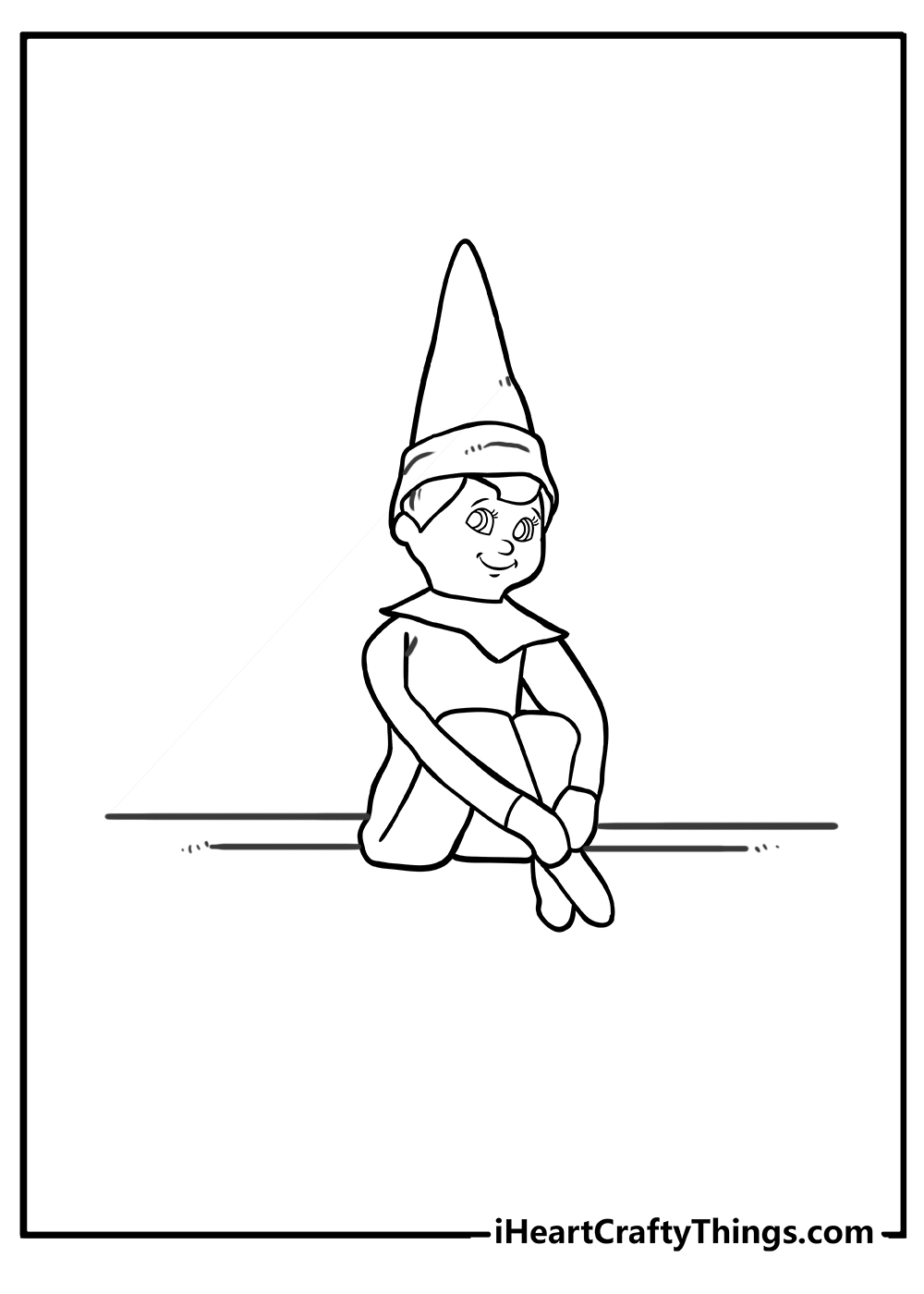 Elf On The Shelf Coloring Pages Free Printables 