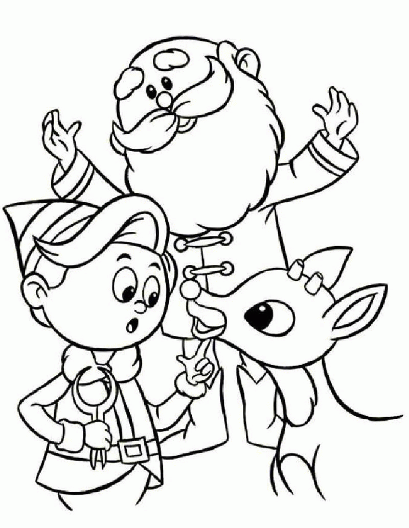 Free Coloring Pages Of Elf On The Shelf