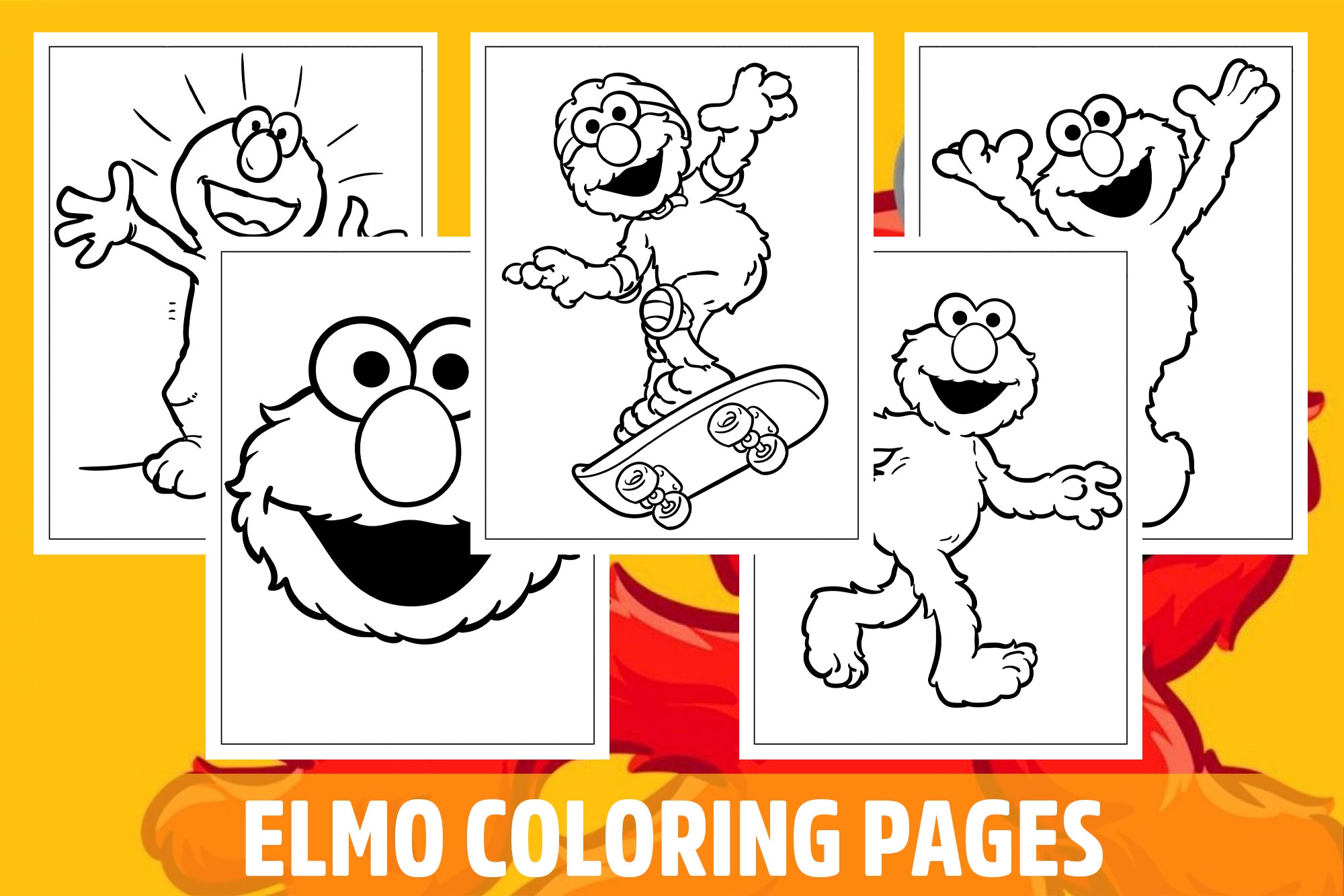 Elmo Printable Coloring Pages
