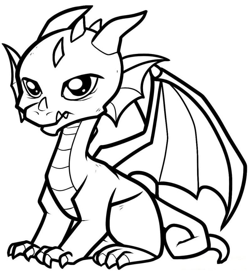 Fabulous Dragon Coloring Page Download Print Or Color Online For Free