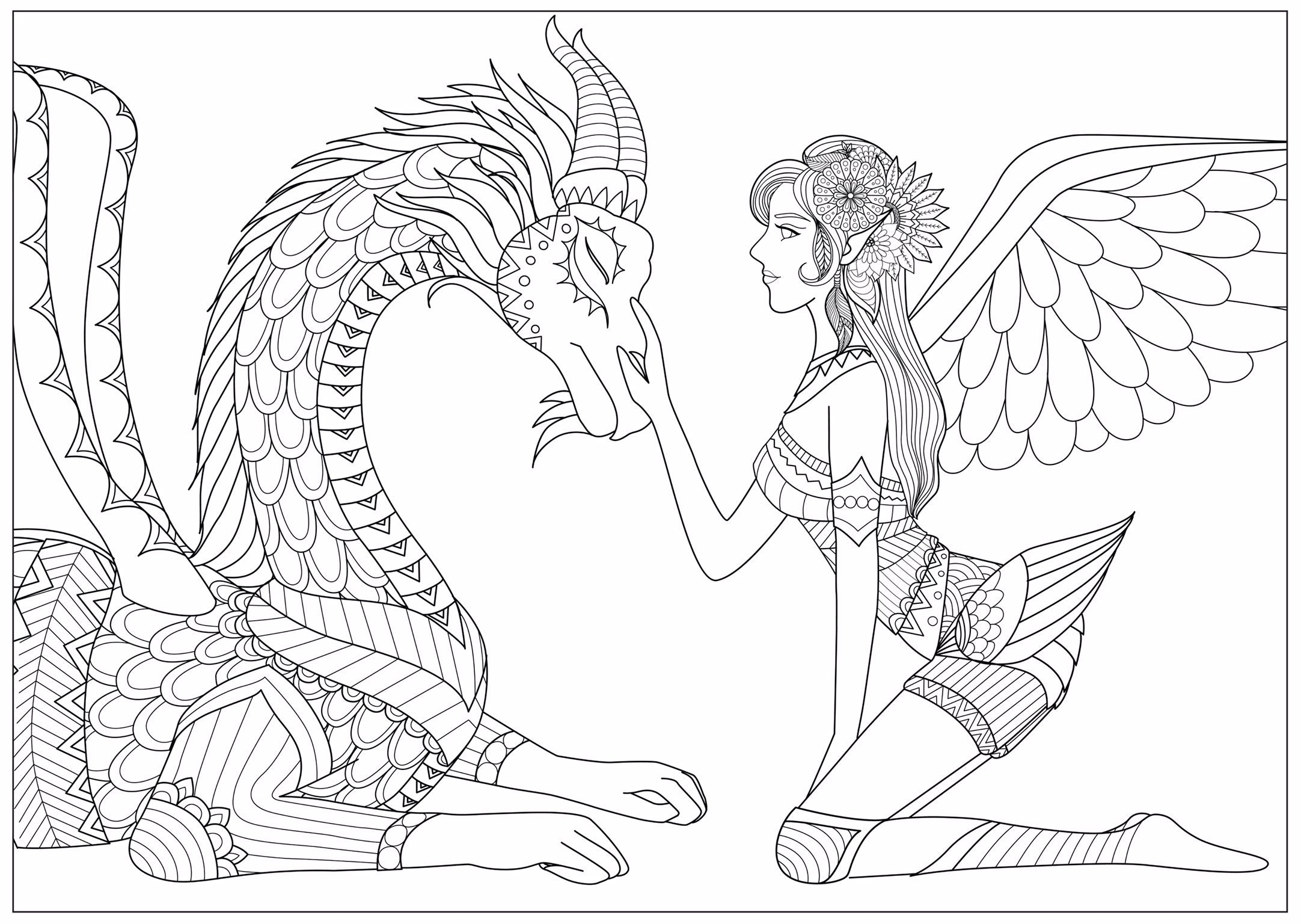 Fairies Coloring Pages Printable