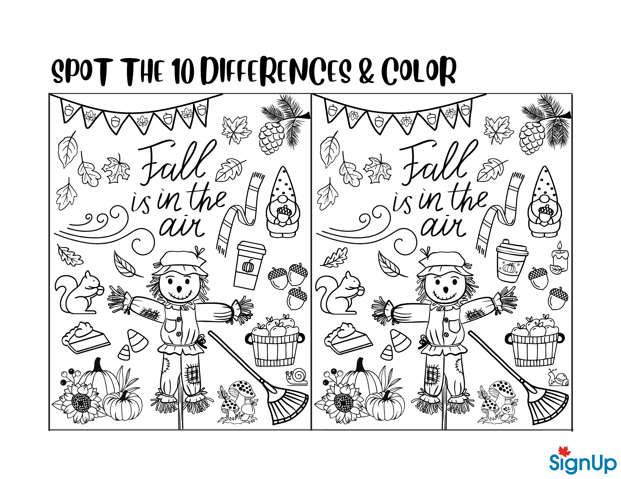 Printable Coloring Pages Fall