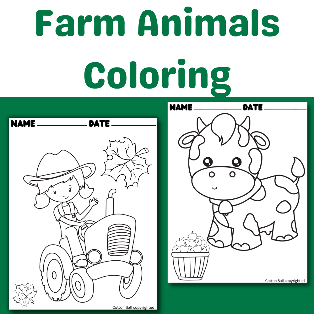 Printable Farm Coloring Pages