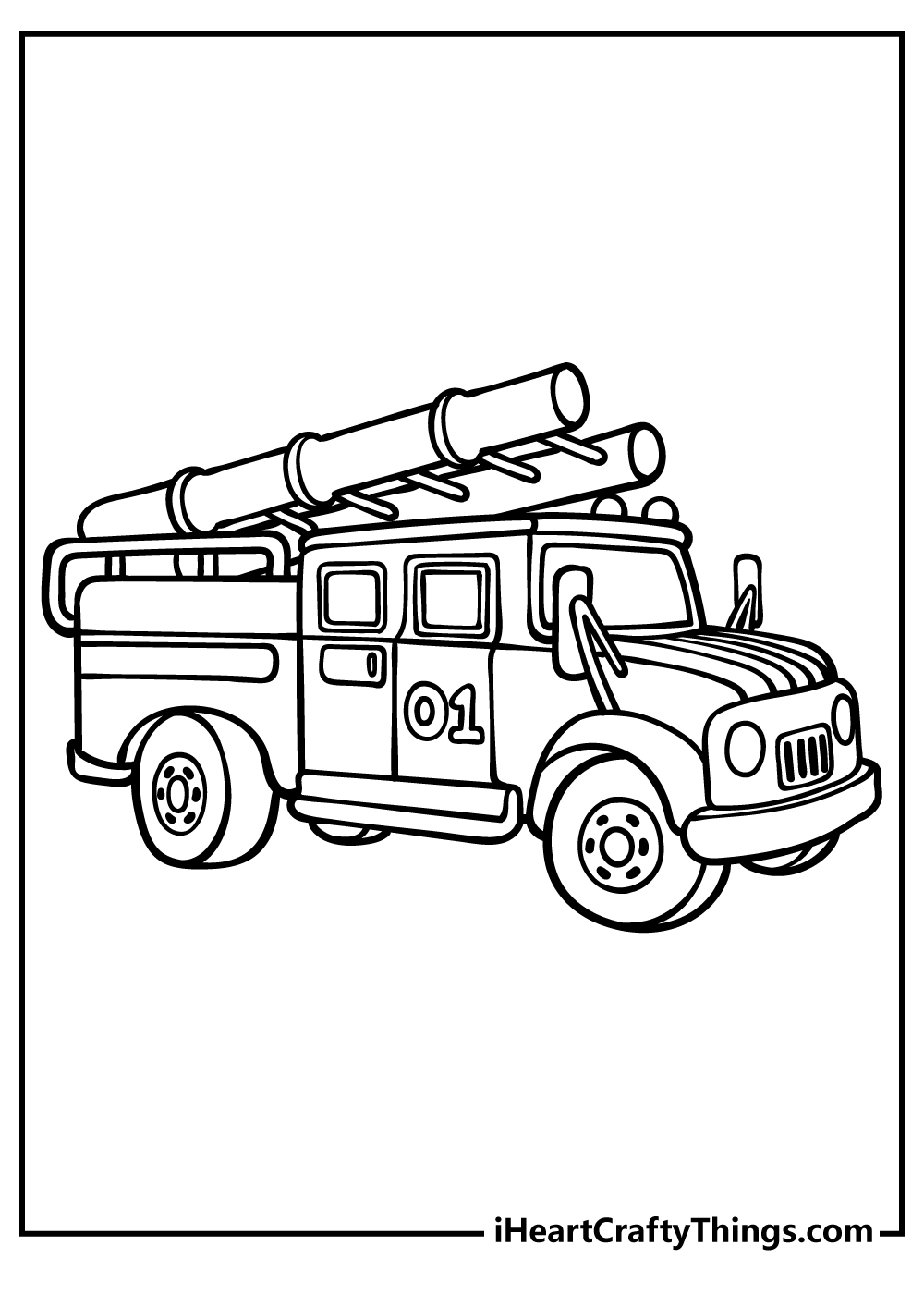 Fire Truck Coloring Pages 100 Free Printables 