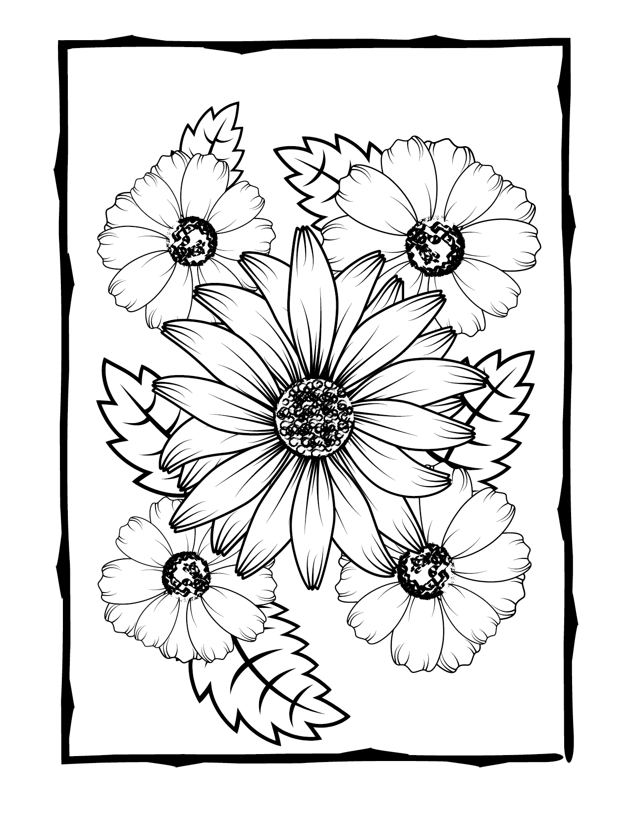 Flower Coloring Pages Printable