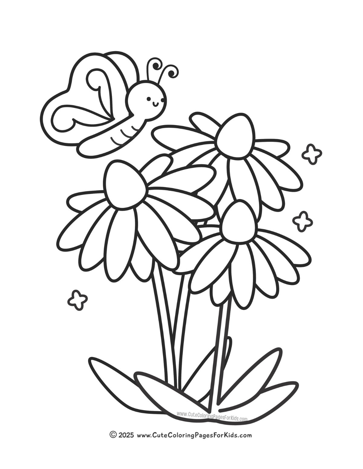 Flower Coloring Pages Free Printable PDFs Cute Coloring Pages 