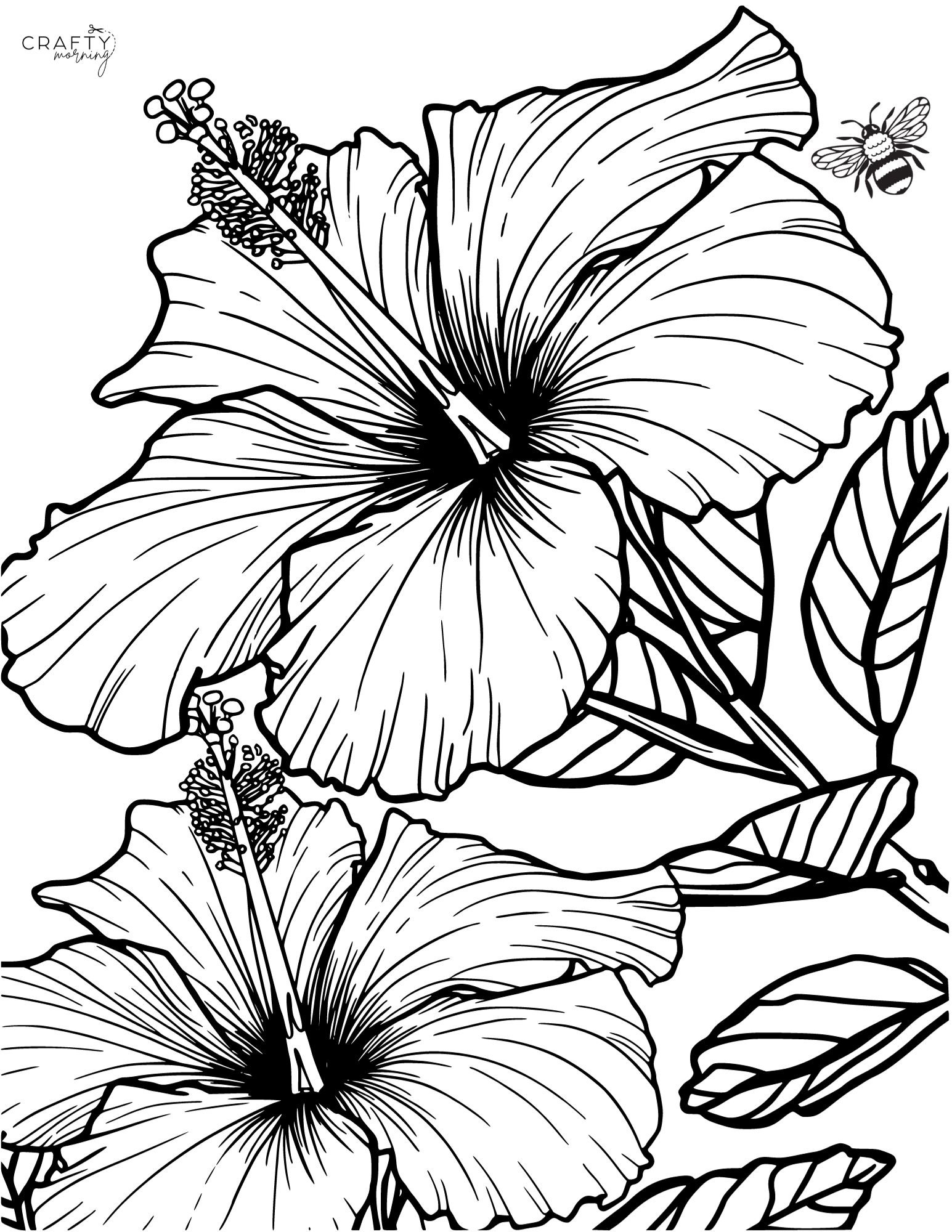 Flower Color Pages Printable