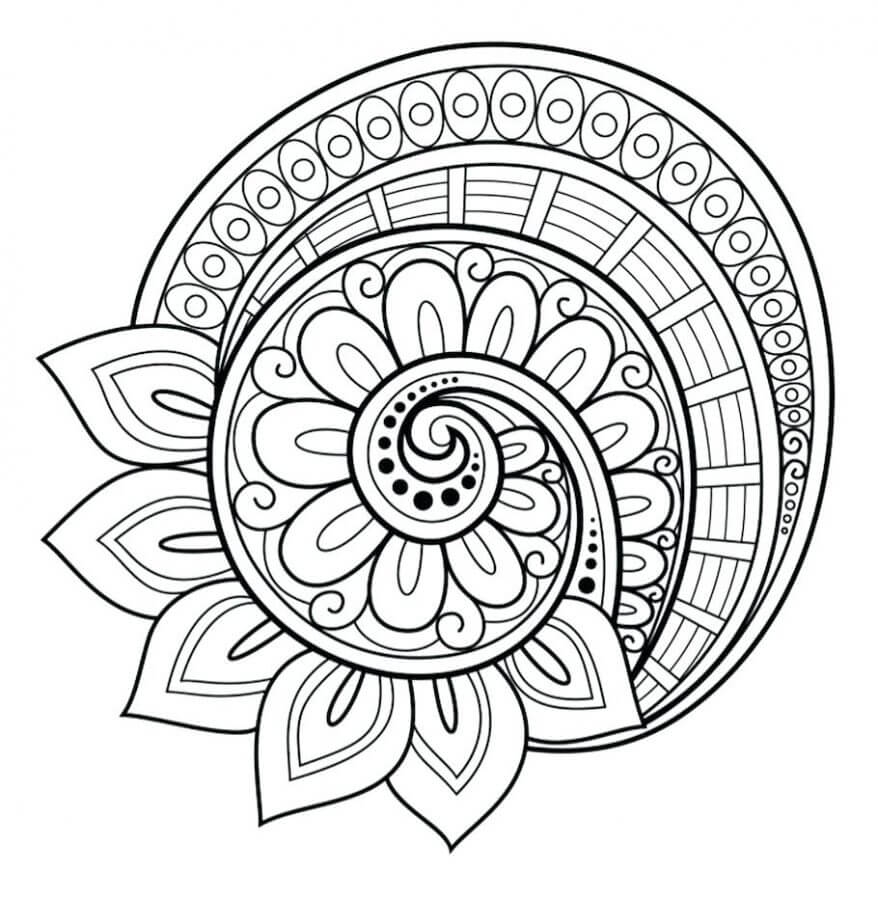 Flower Mandala Coloring Pages Printable Coloring Pages FREE