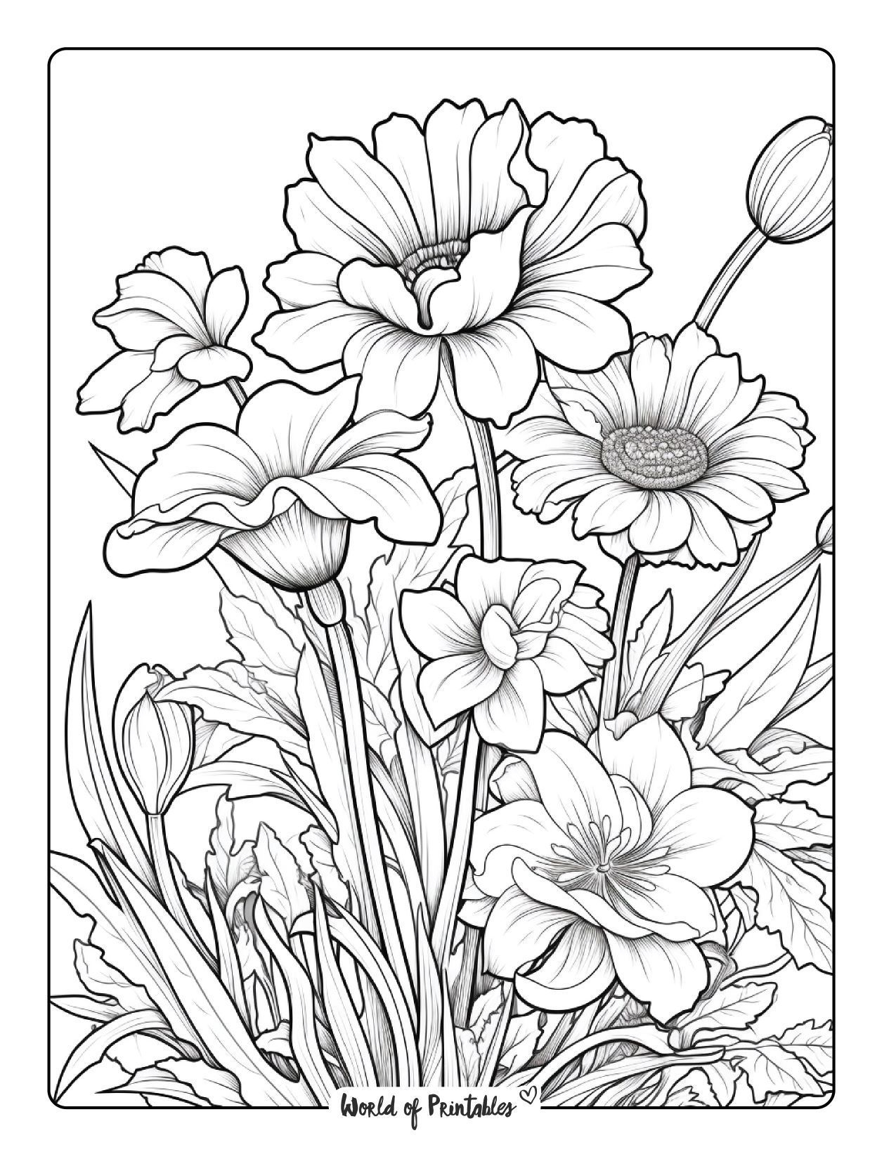 Flower Pictures Printable Printable Party Favors