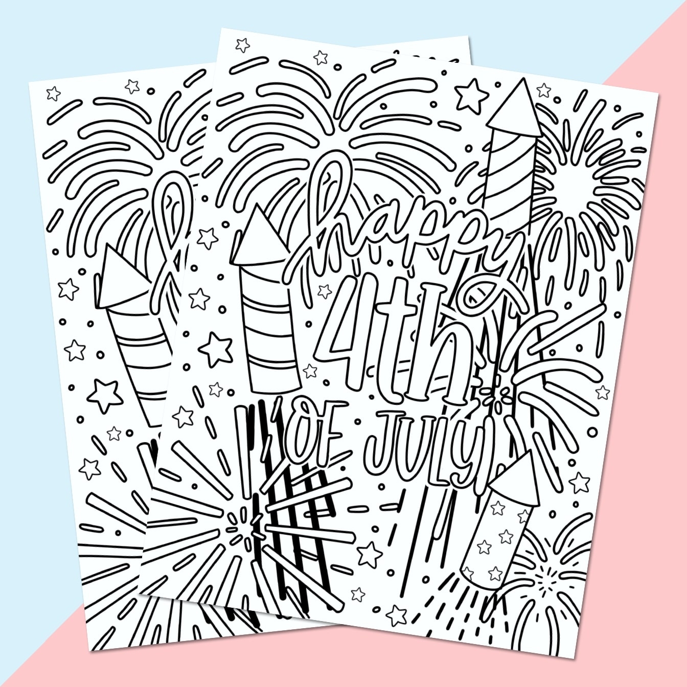 Fourth Of July Free Coloring Pages